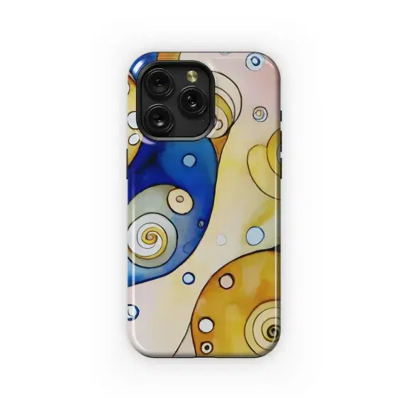 Watercolor Abstract Klimt Phone Case iPhone Samsung Cover Pixel 3158 - Image 1