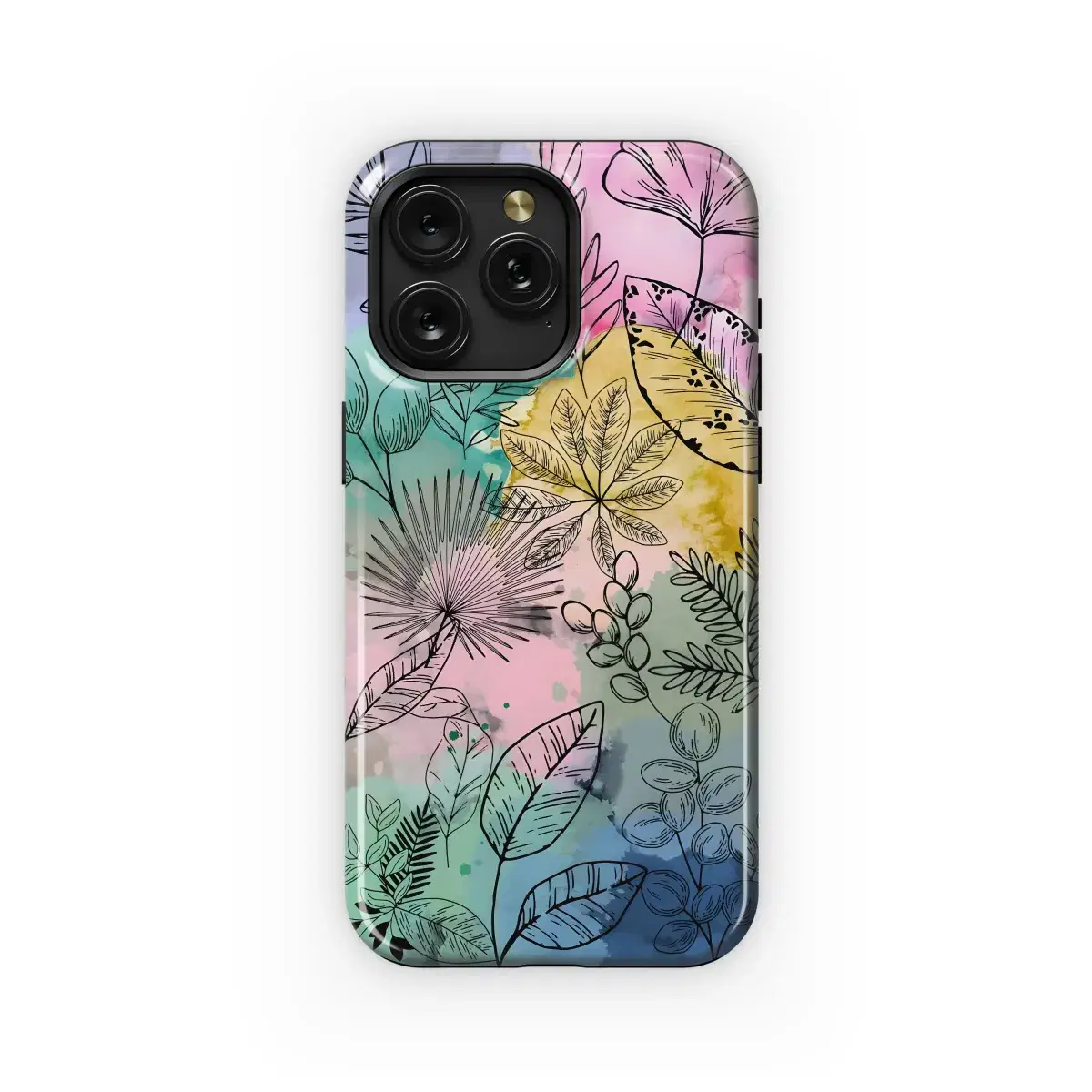 Watercolor Botanical Design
 Phone Case iPhone Samsung Cover Pixel 4005 - Image 1