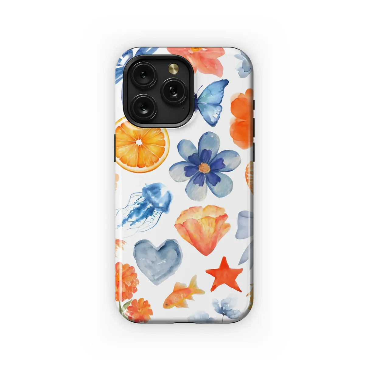 Watercolor Citrus Dreams
 Phone Case iPhone Samsung Cover Pixel 5988 - Image 1