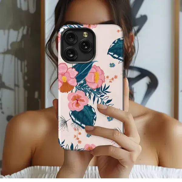 Watercolor Desk Pattern Phone Case iPhone Samsung Cover Pixel 5374 - Image 1