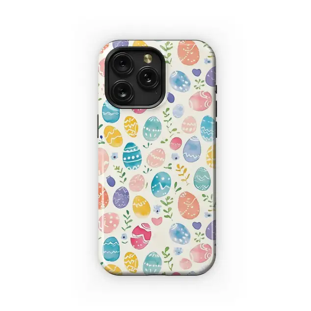 Watercolor Easter Egg Pattern Phone Case iPhone Samsung Cover Pixel 4875