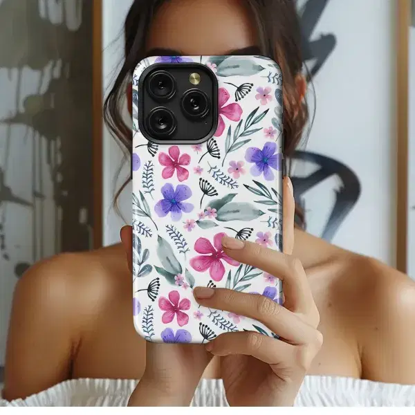 Watercolor Fish & Coral Reef Phone Case iPhone Samsung Cover Pixel 5181 - Image 1