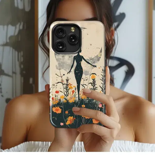 Watercolor Floral Garden Design Phone Case iPhone Samsung Cover Pixel 5218 - Image 1