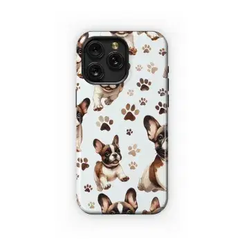 Watercolor French Bulldog Paw Phone Case iPhone Samsung Cover Pixel 2751 - Image 1