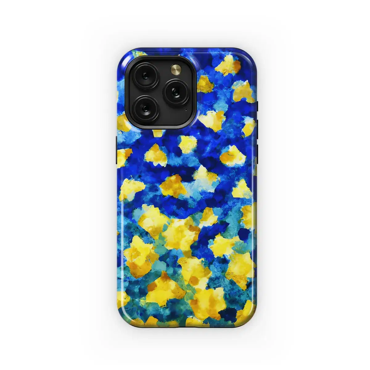 Watercolor Geometric Starry Night Phone Case iPhone Samsung Cover Pixel 3407 - Image 1