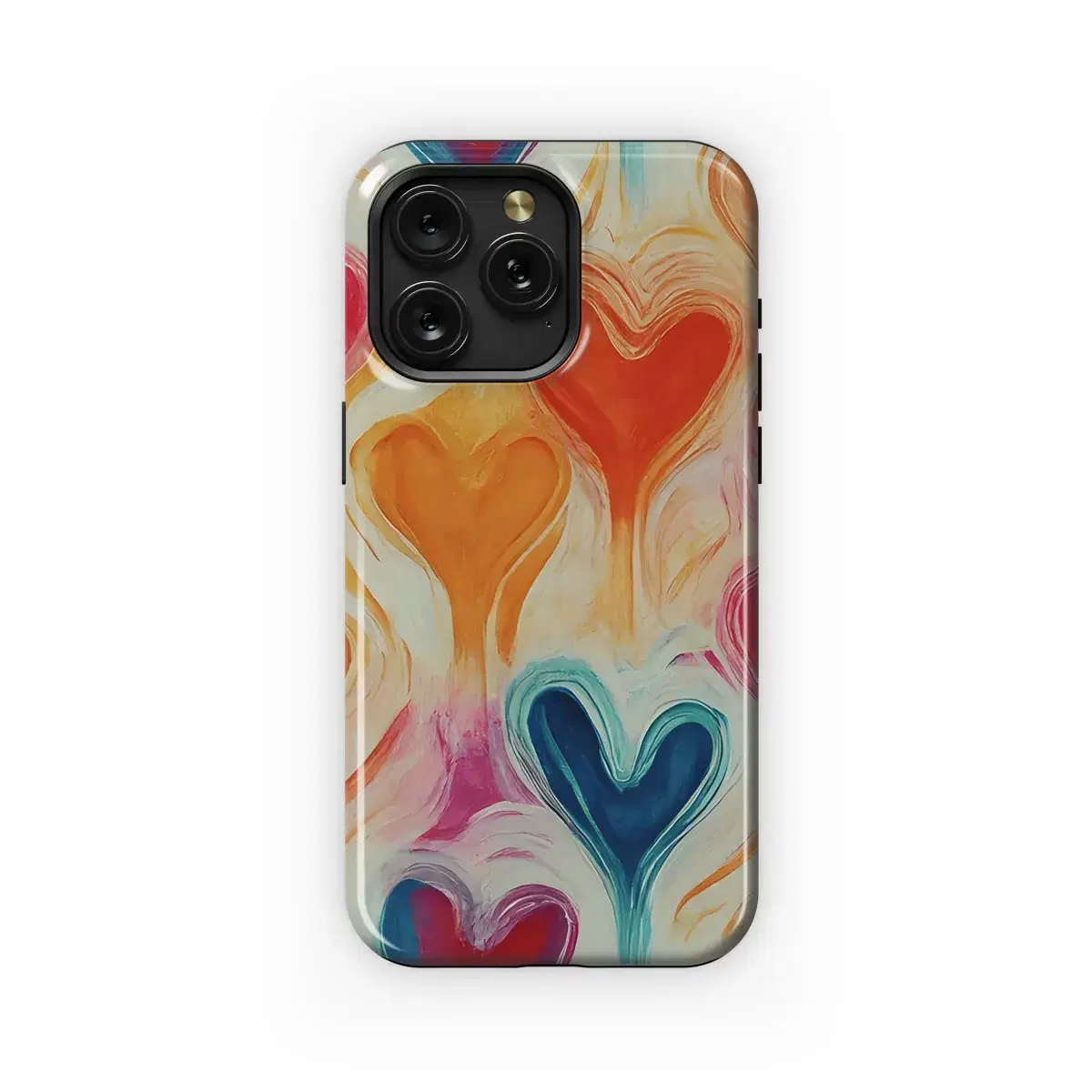 Watercolor Heart Outlines Phone Case iPhone Samsung Cover Pixel 3369 - Image 1