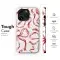 Watercolor Red Ribbon Pattern Phone Case iPhone Samsung Cover Pixel 5178 - Image 6
