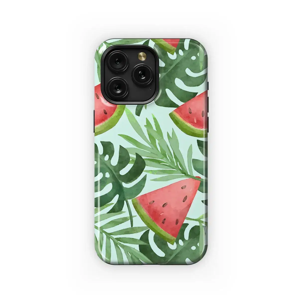Watercolor Summer Tropical Watermelon Pattern Phone Case iPhone Samsung Cover Pixel 5312 - Image 1