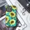 Watercolor Sunflower Bumblebees Teal Phone Case iPhone Samsung Cover Pixel 3777 - Image 3