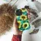Watercolor Sunflower Bumblebees Teal Phone Case iPhone Samsung Cover Pixel 3777 - Image 4