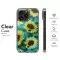 Watercolor Sunflower Bumblebees Teal Phone Case iPhone Samsung Cover Pixel 3777 - Image 8