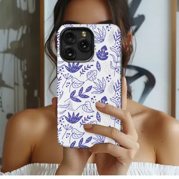 Watercolor Woodland Animals Nature Pattern Phone Case iPhone Samsung Cover Pixel 5417 - Image 1