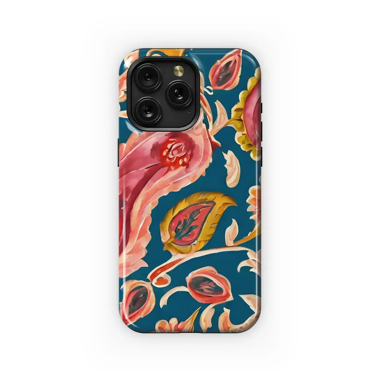 Watercolour Paisley Phone Case iPhone Samsung Cover Pixel 3595 - Image 1