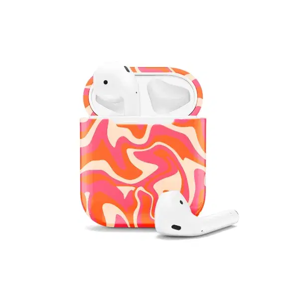 Wavy Abstract Groovy AirPods Case AirPods Pro AirPods Pro 2 AirPods 3 AirPods 2 Glossy 1383 - Image 1