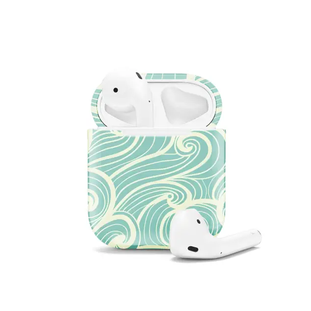 Wavy Sea Seamless AirPods Case AirPods Pro AirPods Pro 2 AirPods 3 AirPods 2 Glossy 1233
