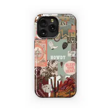 Western Country Cow Girl Boots Howdy Phone Case iPhone Samsung Cover Pixel 1931 - Image 1