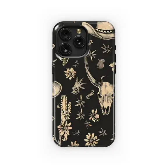 Western Desert Skull Art Phone Case iPhone Samsung Cover Pixel 5136 - Image 1