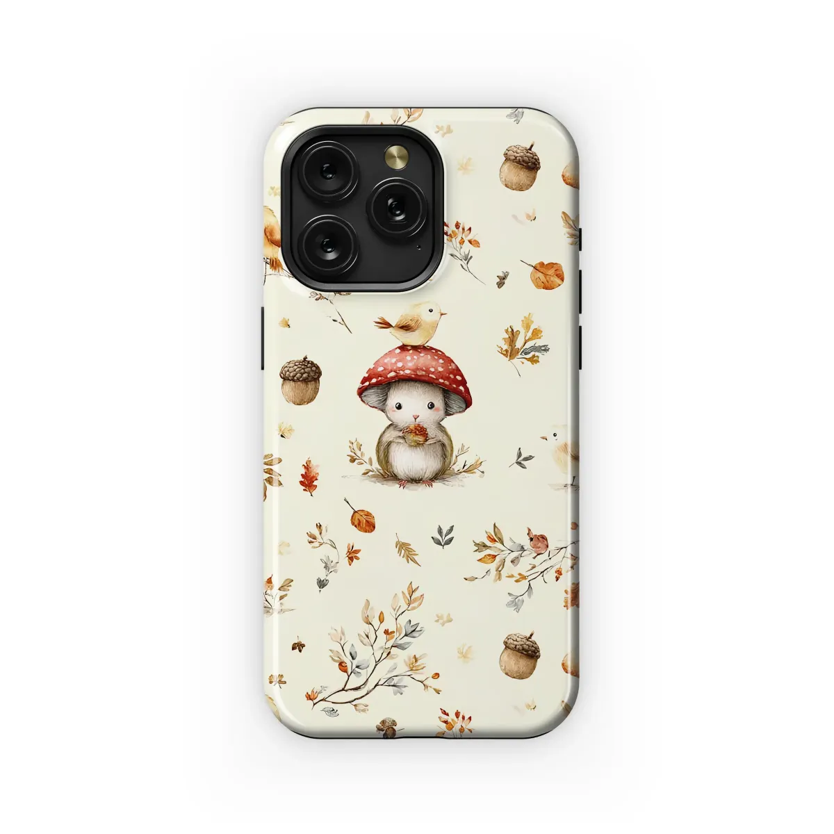 Whimsical Autumn Woodland Friends Art Phone Case iPhone Samsung Cover Pixel 7969 - Image 1