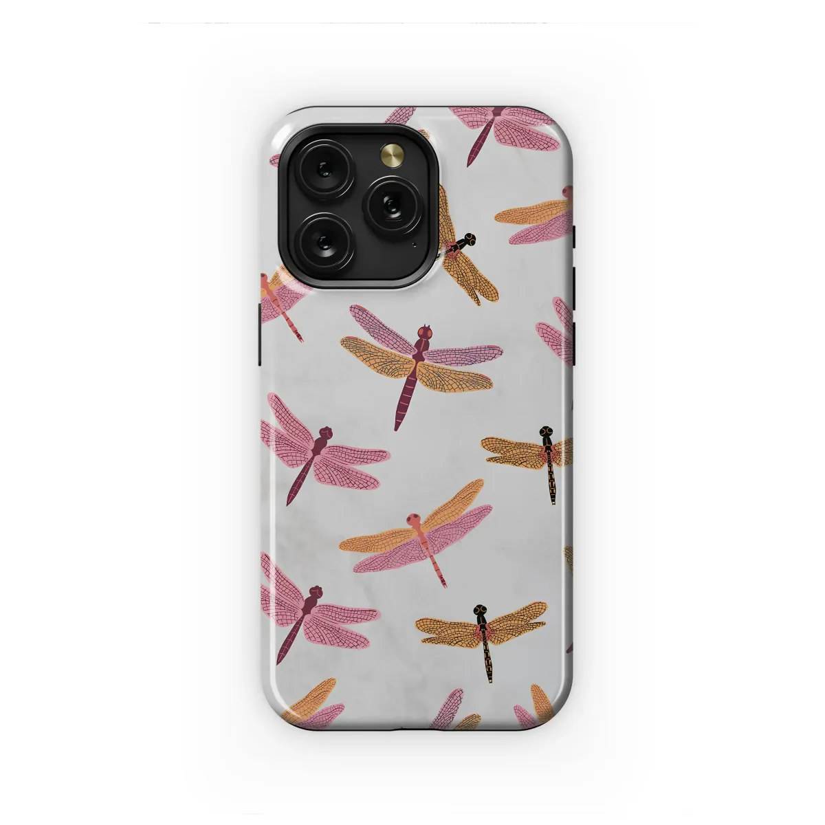 Whimsical Dragonfly Marble Flight Phone Case iPhone Samsung Cover Pixel 7837 - Image 1