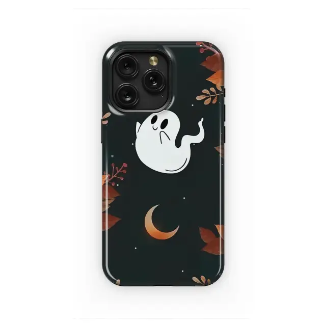 Whimsical Ghost in Autumn Moonlight Phone Case iPhone Samsung Cover Pixel 6994