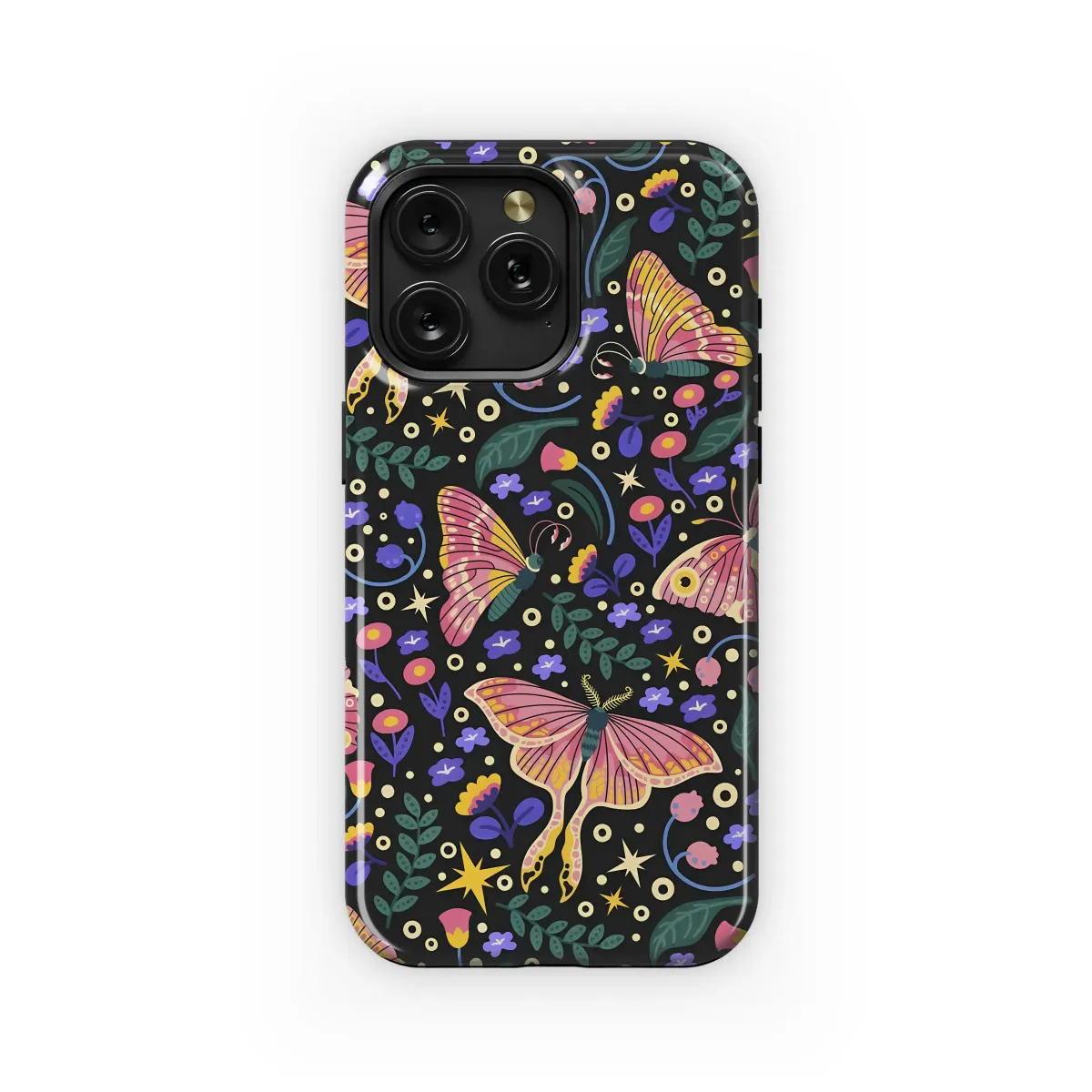 Whimsical Luna Moth Night Garden Phone Case iPhone Samsung Cover Pixel 7362 - Image 1