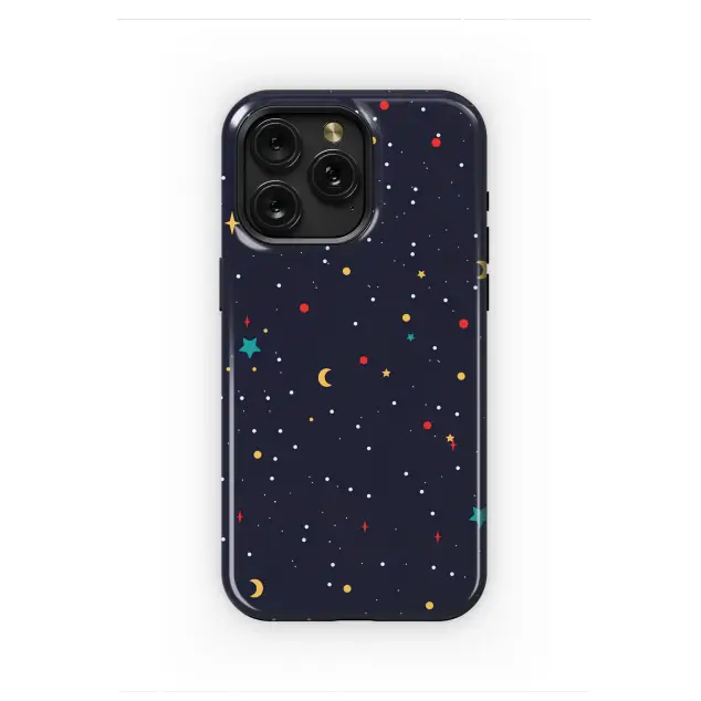 Whimsical Stardust Galaxy Pattern Art Phone Case iPhone Samsung Cover Pixel 7858