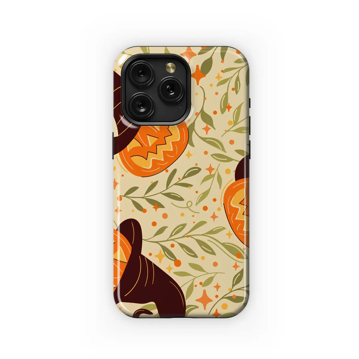 Whimsical Witch Hat Pumpkin Art Phone Case iPhone Samsung Cover Pixel 7488 - Image 1