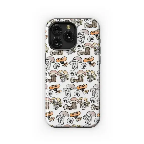 Whimsical Woodland Fungi Repeat Pattern Phone Case iPhone Samsung Cover Pixel 5282 - Image 1