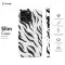 White Monochrome Zebra Print Phone Case iPhone Samsung Cover Pixel 1294 - Image 6