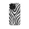 White Monochrome Zebra Print Phone Case iPhone Samsung Cover Pixel 1295 - Image 1