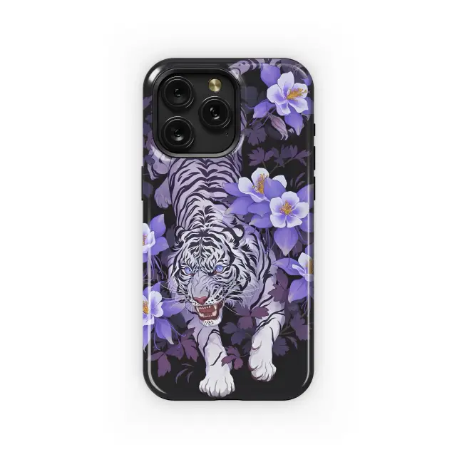 White Tiger Bloom
 Phone Case iPhone Samsung Cover Pixel 5564