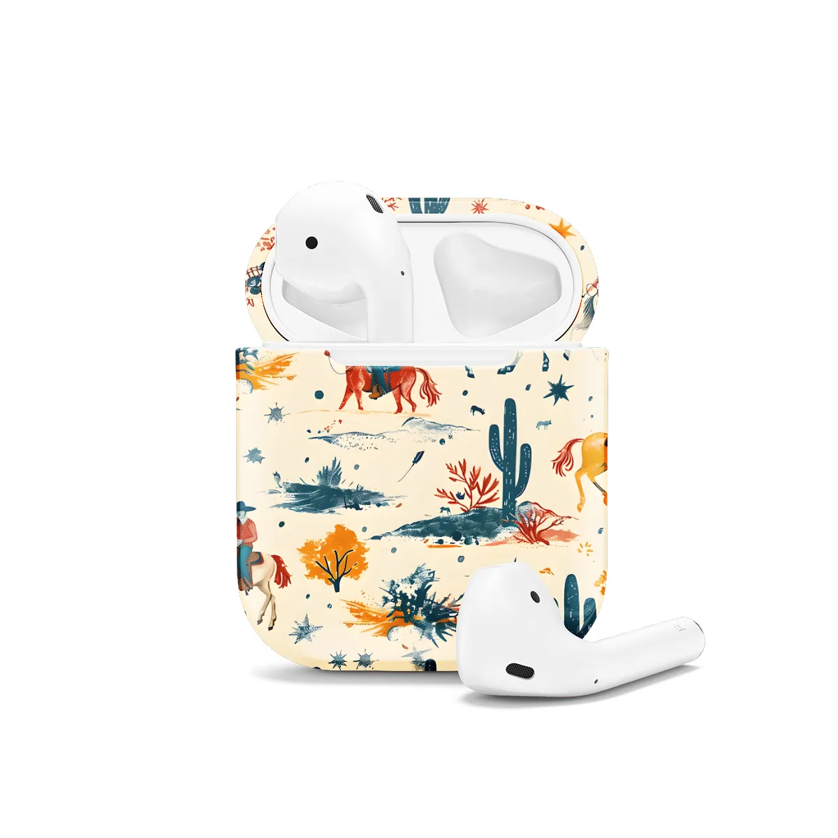 Wild Cowboy Western AirPods Case AirPods Pro AirPods Pro 2 AirPods 3 AirPods 2 Glossy 1609 - Image 1