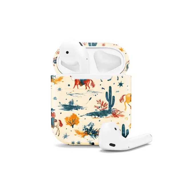 Wild Cowboy Western AirPods Case AirPods Pro AirPods Pro 2 AirPods 3 AirPods 2 Glossy 1609