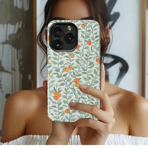 Wildflower Berry Botanical Print Phone Case iPhone Samsung Cover Pixel 5405 - Image 1