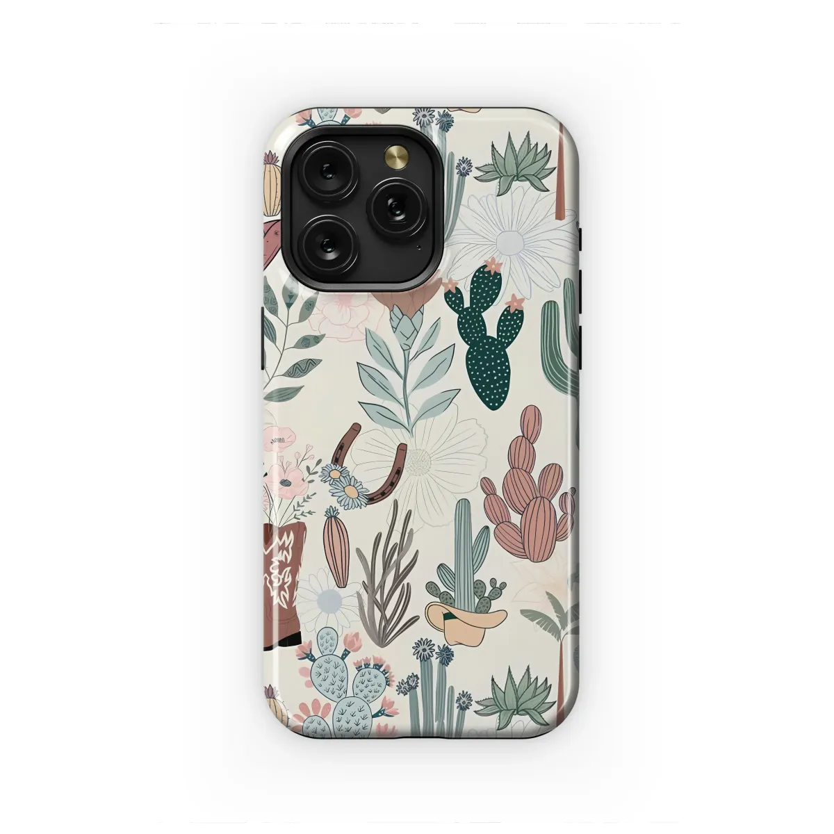 Wildflower Western Whimsy Phone Case iPhone Samsung Cover Pixel 6952 - Image 1