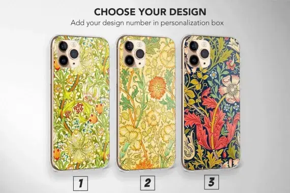 William Morris Aesthetic Vintage Phone Case Cover 3 - Image 1