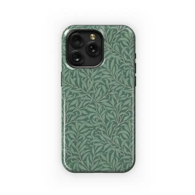 Willow Leaf Teal Design
 Phone Case iPhone Samsung Cover Pixel 6143