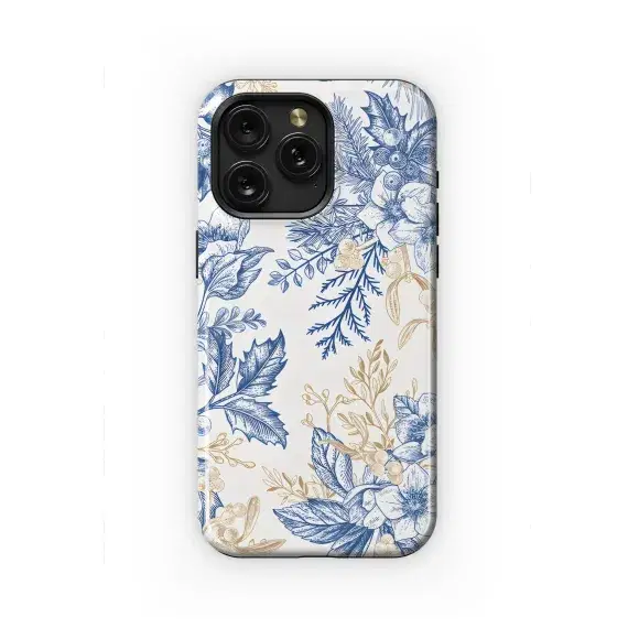 Winter Botanical Pattern Phone Case iPhone Samsung Cover Pixel 2099 - Image 1