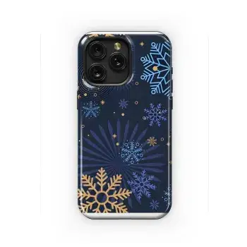 Winter Night Christmas Snowflakes Phone Case iPhone Samsung Cover Pixel 2158 - Image 1