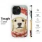 Winter Puppy Golden Retriever Santa Hat Design Phone Case Cover for iPhone 17 Pro Max 16 15 Plus 14 13 Mini Samsung S25 S24 Pixel 10 9 8253 - Image 6