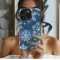 Winter Snowflake Pattern Phone Case Blue Holiday Design Phone Case iPhone Samsung Cover Pixel 8130 - Image 2