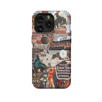 Wyoming Jacksonhole Cowboy Cowgirl Phone Case iPhone Samsung Pixel & More 127 - Image 1