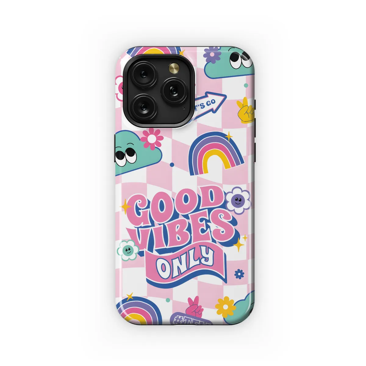 Y2K Good Vibes Only Phone Case iPhone Samsung Cover Pixel 2055 - Image 1