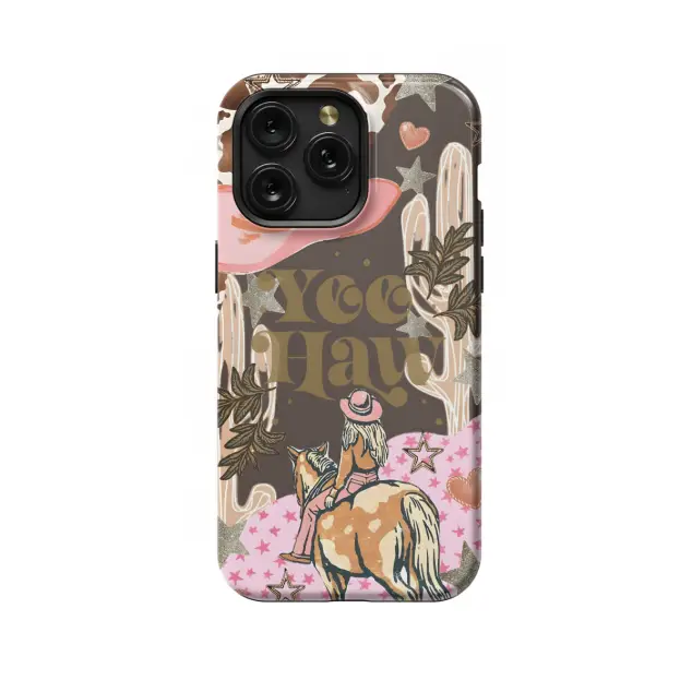 Yee Haw Horse Country Western Texas Cow Girl Phone Case iPhone Samsung Cover Pixel 1288