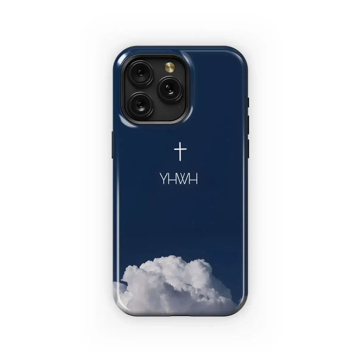 Yhwh Sky Clouds Cross Design Phone Case iPhone Samsung Cover Pixel 5034 - Image 1