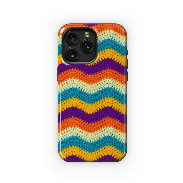Zigzag Crochet Phone Case iPhone Samsung Cover Pixel 3850